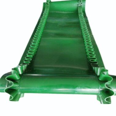 comprar Cinturón transportador de doble inclinación verde con ancho de banda de 1200 mm para el transporte en ángulo alto online manufacture