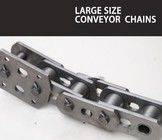 125 mm 100 mm Enlace de cadena de ascensor de cubo de gran tamaño Cadenas transportadoras anticorrosivas