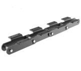 Cadena transportadora de ascensor de cubo industrial con accesorio de placa de flexión