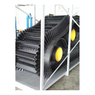 Superficie no trabajadora Cinturones transportadores inclinados de cable de acero de 0 mm a 4,5 mm para materiales en polvo y granulados