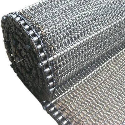 304 alambre de acero inoxidable Mesh Conveyor Belt Fire Resistant