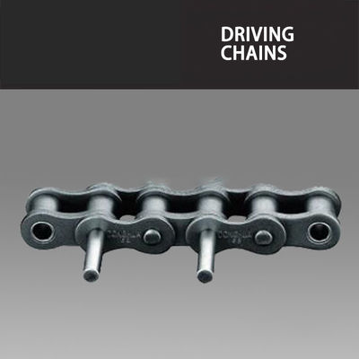 Cadenas de acero inoxidables del rodillo de la cinta transportadora resistente doble de la echada